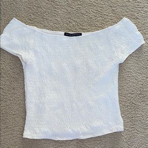 brandy melville off-shoulder crop top